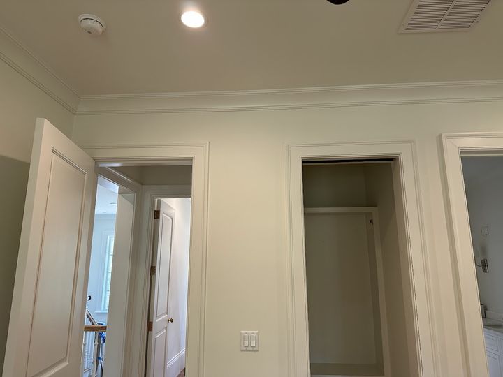 Painted crown molding and door casings, by SV Construction